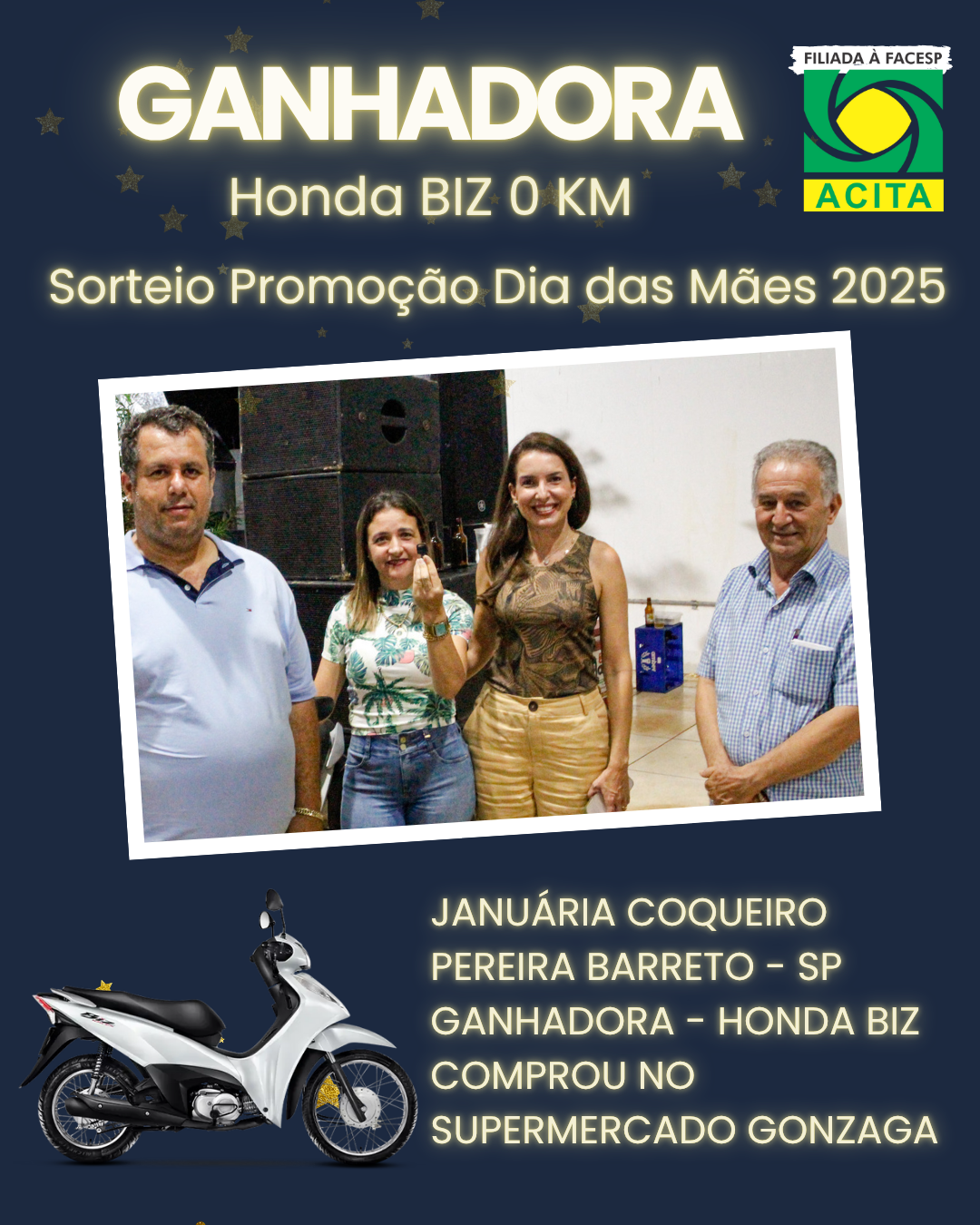 Leia mais sobre o artigo Sorteio Dia das Mães 2025 foi realizado na Feira da Lua em Pereira Barreto